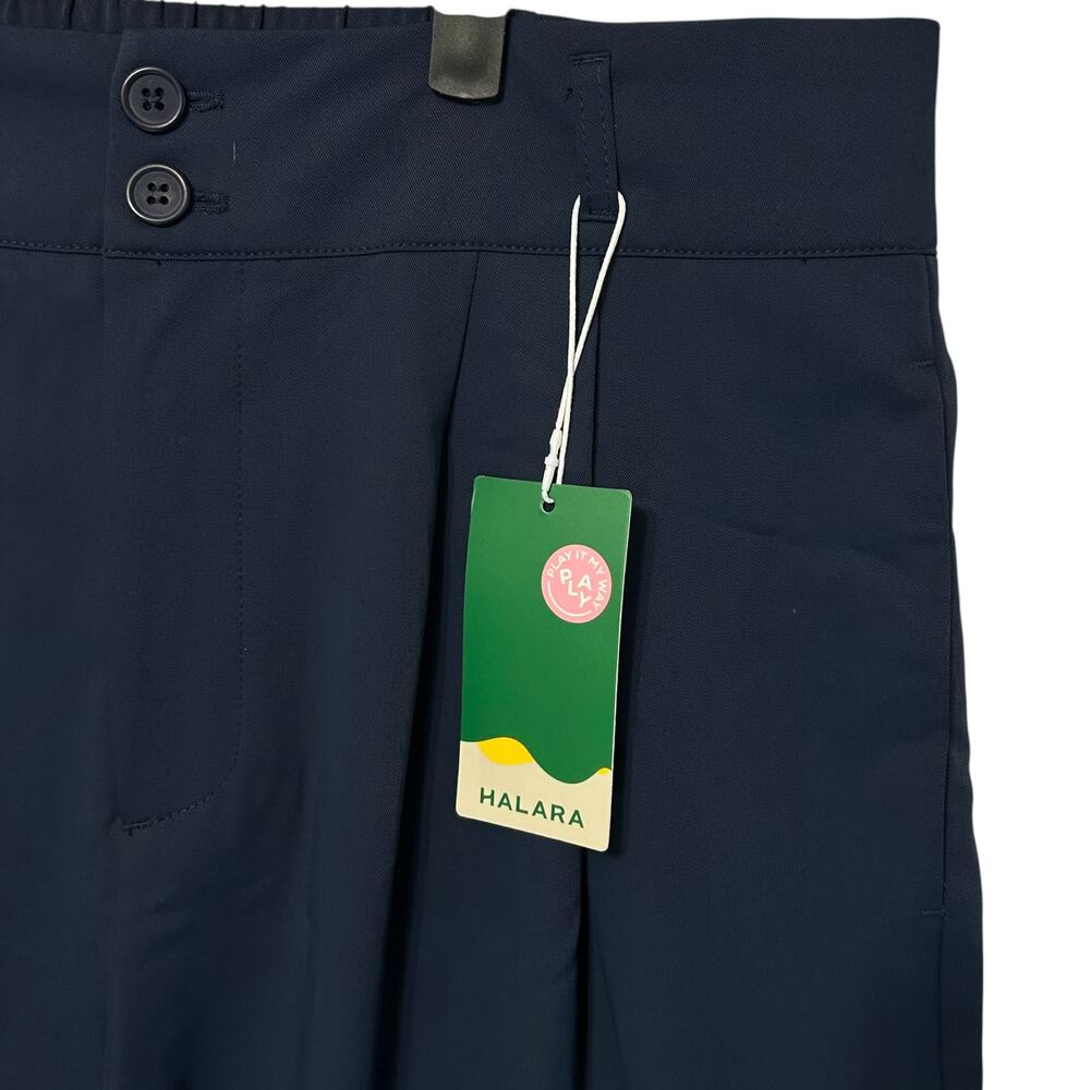 Halara Flex High Waisted Shirred Straight Leg Pants NWT Women's Sz XL Navy - Picture 4 of 6